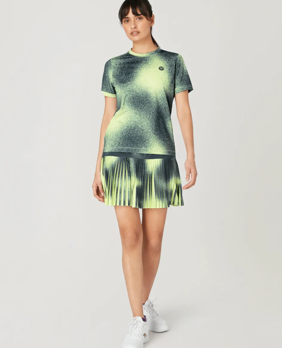 Wimbledon Womens Spray Performance T-Shirt - Lime-Women Tops & T-Shirts|Tops & T-Shirts