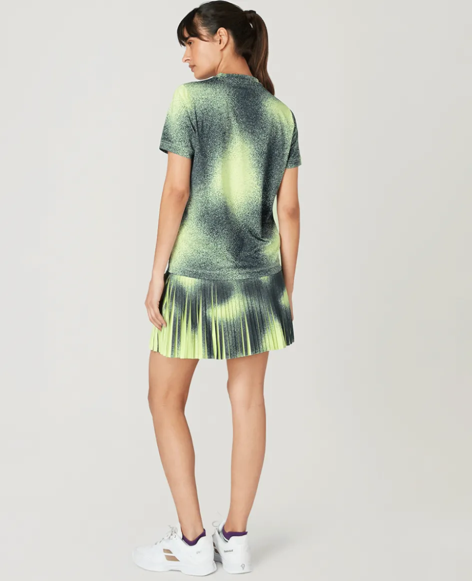 Wimbledon Womens Spray Performance T-Shirt - Lime-Women Tops & T-Shirts|Tops & T-Shirts