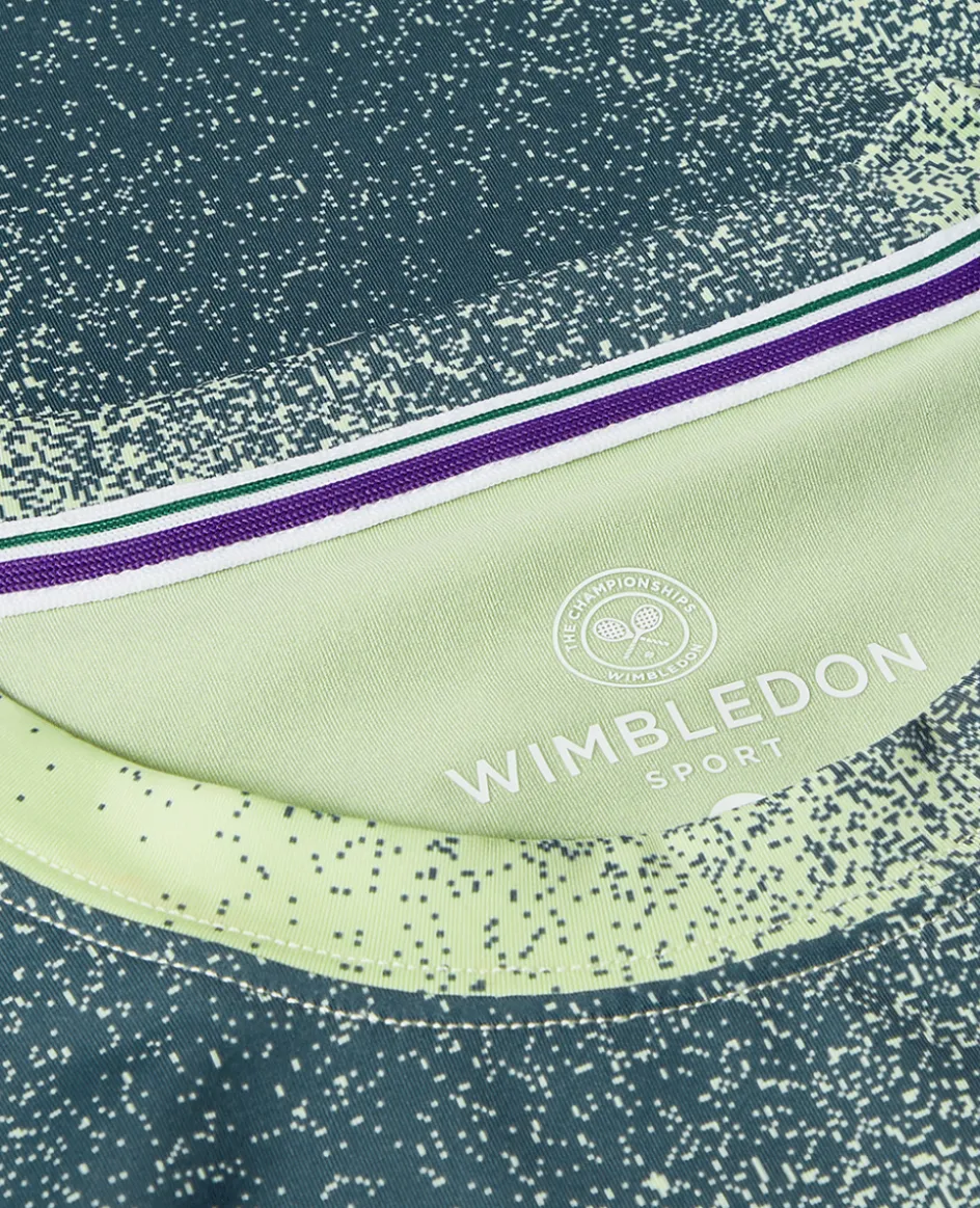 Wimbledon Womens Spray Performance T-Shirt - Lime-Women Tops & T-Shirts|Tops & T-Shirts