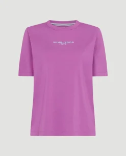 Wimbledon Womens 1877 T-Shirt - Purple-Women Tops & T-Shirts