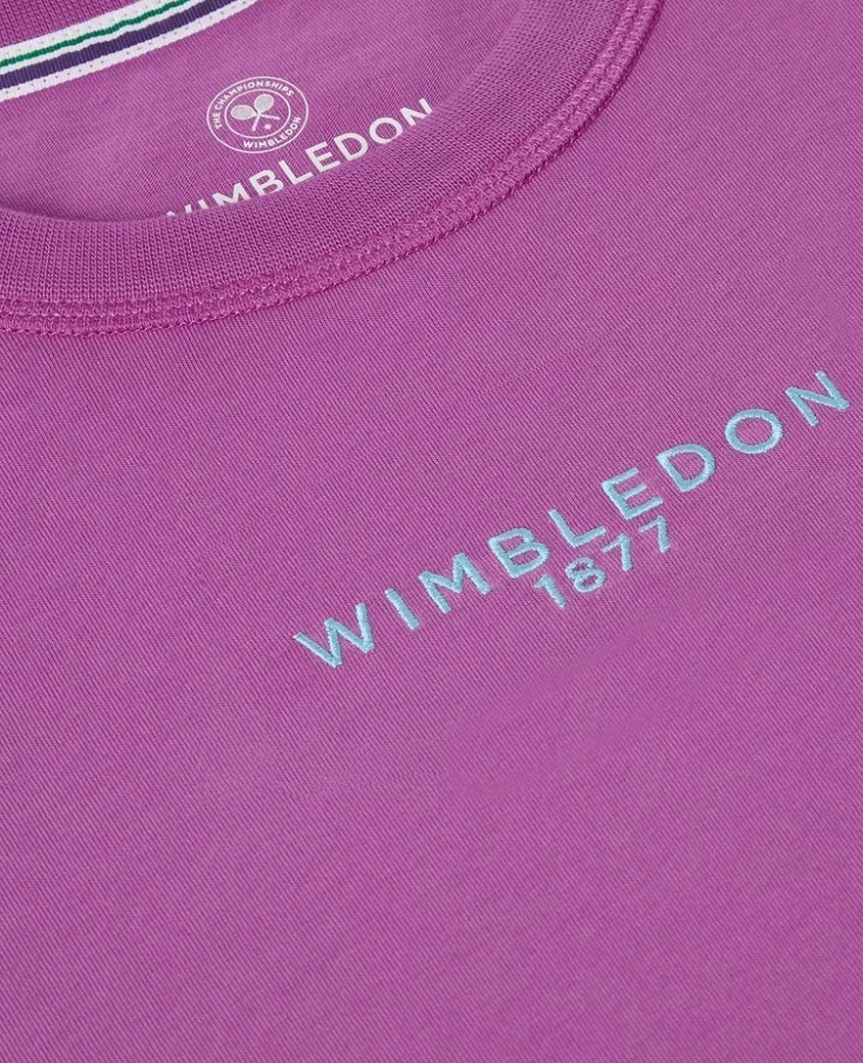 Wimbledon Womens 1877 T-Shirt - Purple-Women Tops & T-Shirts