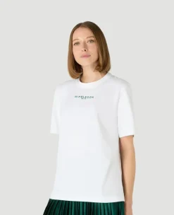 Wimbledon Womens 1877 T-Shirt - White-Women Tops & T-Shirts