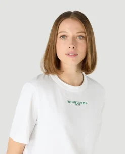 Wimbledon Womens 1877 T-Shirt - White-Women Tops & T-Shirts