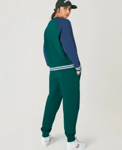 Wimbledon Womens Varsity Sweatshirt - Green-Women Sweatshirts & Hoodies