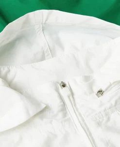 Wimbledon Womens Windbreaker Green & White-Women Jackets & Coats